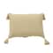 20" x 14" Blue Lumbar Pillow with Tassels by Ashland®